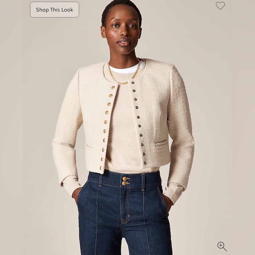 J CREW Bridgette lady jacket in tweed CO255